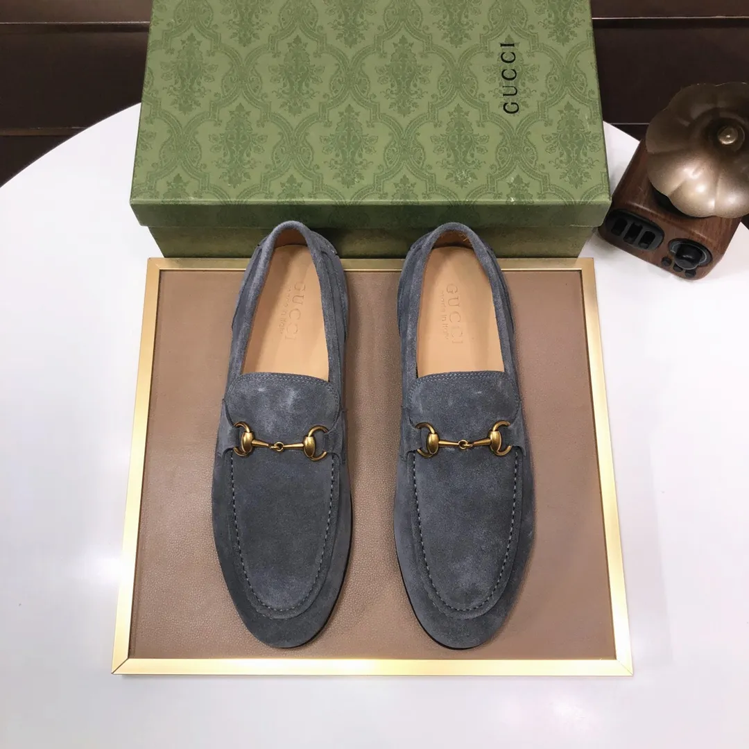 Men's shoes 💰580💰[GUCCI—Gucci] The latest high-end version of Gucci. Official website new model. Available at the same time at counters, the uppers are made of original cowhide imported from Italy/matched with the original special material splicing design concept; "highlight, high-end, grade, extravagance" and exquisite workmanship (original mesh fabric) sole: original factory special outsole size (38-45) (custom-made 45 non-returnable)
